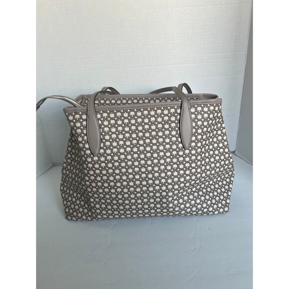 Kate Spade New York Large Spade Link Cream Beige Tote Hand and Shoulder Bag - Picture 4 of 10